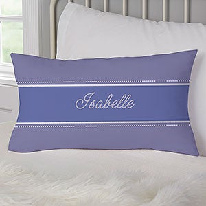 Her Name Personalized Lumbar Throw Pillow