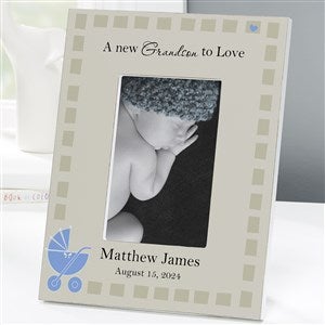 New Grandbaby Personalized 4x6 Tabletop Frame - Vertical