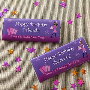 Birthday Girl Custom Candy Bar Wrappers