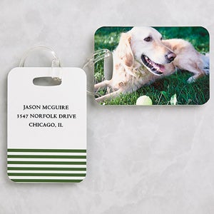 Love My Pet Personalized Photo Luggage Tag Set