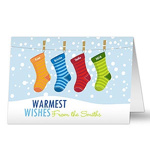 Family Stockings Christmas Cards