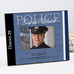 Personalized Police Officer Picture Frame