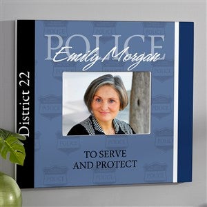 Police Officer Personalized Picture Frame - 5x7 Wall