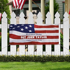 Welcome Home Personalized Banner - 20x48
