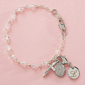 Baby Rosary Personalized Bracelet