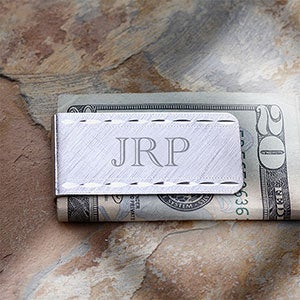 LaSalle Collection Engraved Money Clip-Monogram