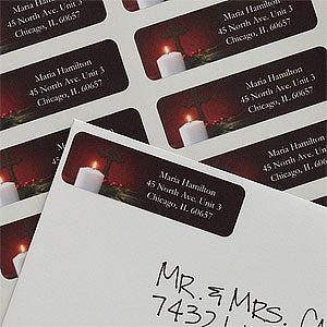 Light of Christmas Return Address Labels