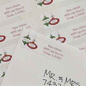 Family Ornaments Return Address Labels