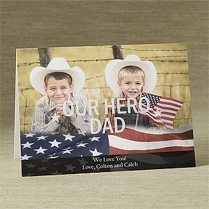 Stars and Stripes Photo Greeting Card