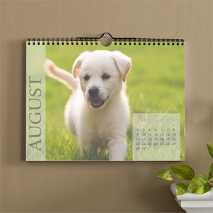 Any 12 Months Personalized Photo Wall Calendar
