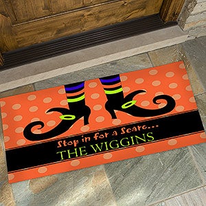 Personalized Oversized Halloween Doormat - Stop In For A Scare