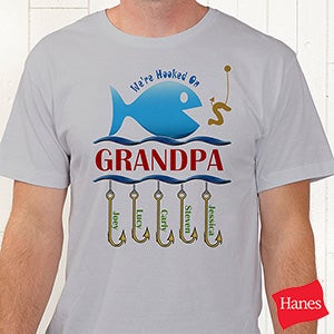 Hooked On You Personalized Hanes® Adult T-Shirt