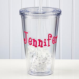 On The Go Personalized Acrylic Tumbler with Name