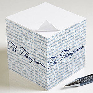 Family Is Forever Custom Paper Note Cube