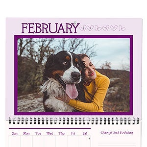 Personalized Photo Wall Calendar - Year To Remember