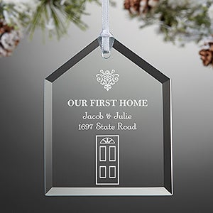 Our First Home Engraved Ornament