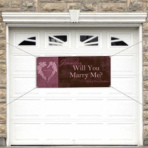 Will You Marry Me? Personalized Banner - 20x48