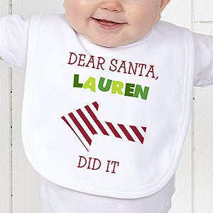 Dear Santa Personalized Infant Bib