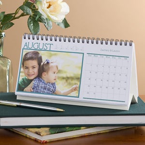 Through The Year Personalized Photo Desk Calendar