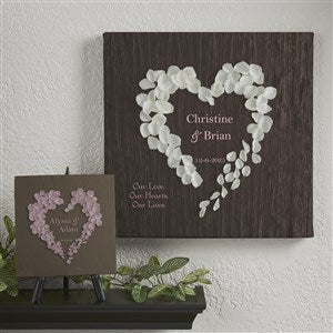 Personalized Canvas Prints - Heart of Roses