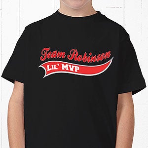 Personalized Father & Son Kids T-Shirts - Family Team - Youth Medium (10-12) - Royal Blue