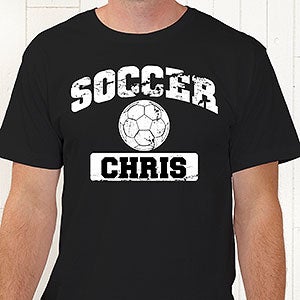 Personalized Sports T-Shirts - Adult Large - Red