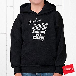 Pit Crew Personalized Youth Hooded Sweatshirt