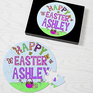 Personalized 26 Piece Happy Easter Puzzle - Easter Fun