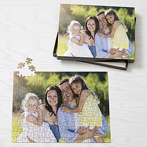 Personalized Photo Jigsaw Puzzle with Keepsake Tin - Horizontal