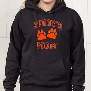 Personalized Pet Owner Black Hooded Sweatshirt - Adult Large - Black