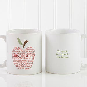 Personalized Coffee Mugs for Teachers   Apple