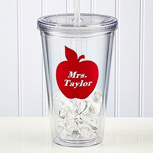 Teacher On The Go Personalized Acrylic Tumbler with Name