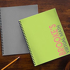 Bold Name Personalized Large E-Learning Notebooks - Set of 2 - 30005