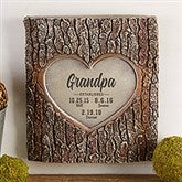 Established Personalized Resin Tree Trunk Sculpture - 30038