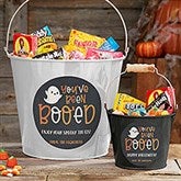 You've Been Boo'ed Personalized Halloween Treat Buckets - 30101