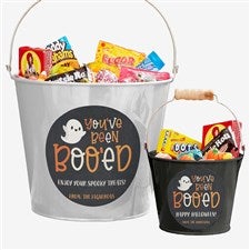 Youve Been Booed Personalized Halloween Treat Buckets - 30101