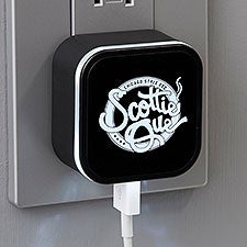 Personalized Logo LED Triple Port USB Charger  - 30124