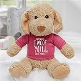 I Woof You Personalized Plush Dog Stuffed Animal - 30125