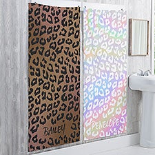 Leopard Print Personalized Bath Towels - 30142