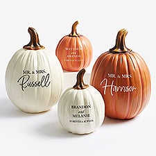 Classic Elegance Personalized Pumpkin Wedding Decorations - 30145