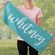 Scripty Style Personalized Cooling Towel - 30175