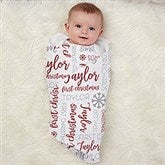 First Christmas Personalized Baby Receiving Blankets - 30199