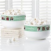 Photo Collage Personalized 14 oz. Snack Bowls - 30216