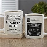 Back in the Day Personalized Birthday Coffee Mugs - 30226