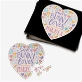 Somebunny Loves You Personalized Heart Puzzle - 30257
