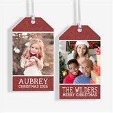 Personalized Photo Wooden Tag Ornaments - 30299