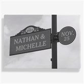 Established Street Sign Wedding Personalized Canvas Prints - 30305