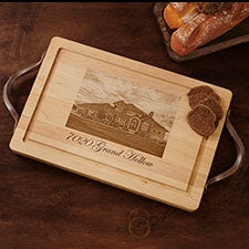 Maple Leaf Personalized 18-inch Photo  Text Cutting Boards - 30311D