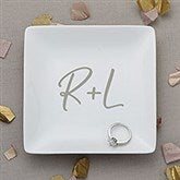 Initials Wedding Personalized Ring Dish - 30318