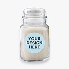 Personalized Logo Glass Jar  - 30341